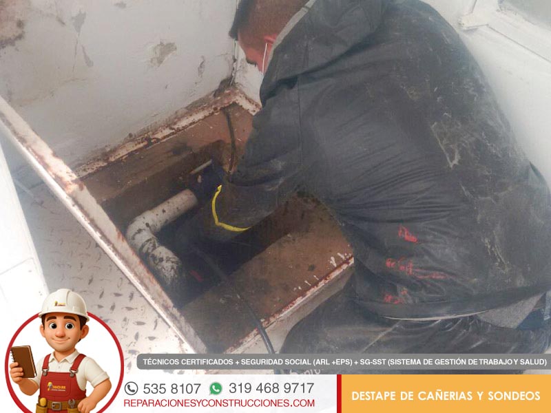 Destape de cañerias