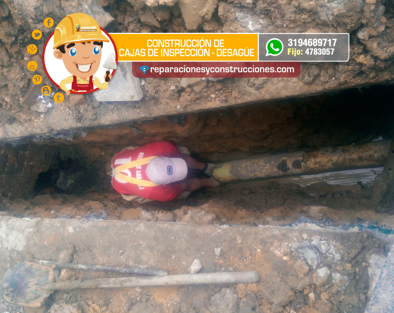 construcción cajas de inspección