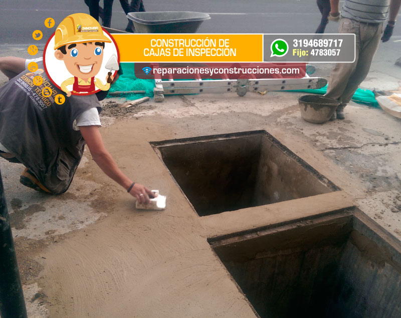 reparación cajas de inspección