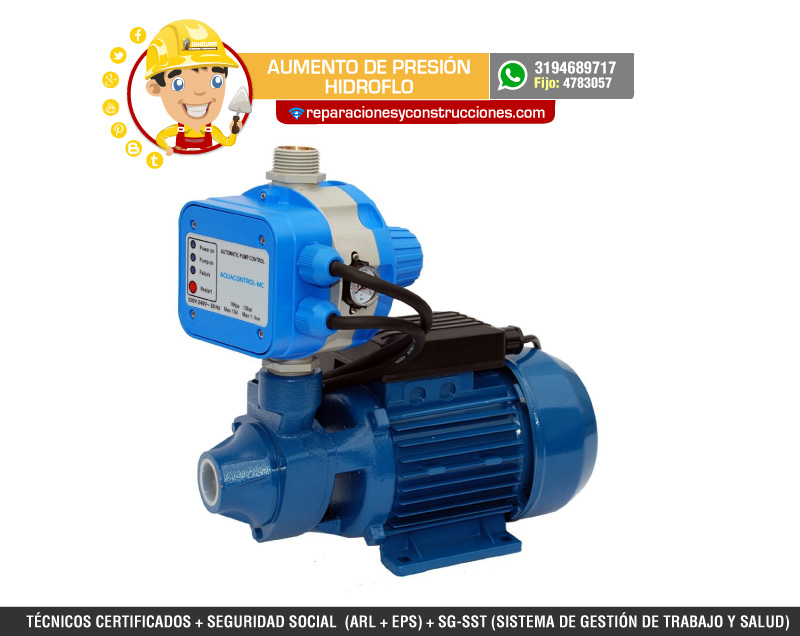 motobomba aumento de presión