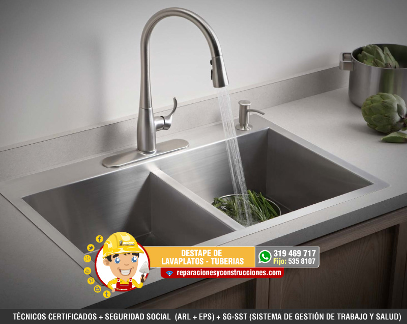 destape de lavaplatos