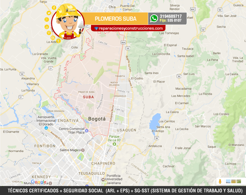 Plomeros en Suba