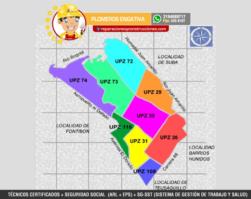 Plomeros en engativa