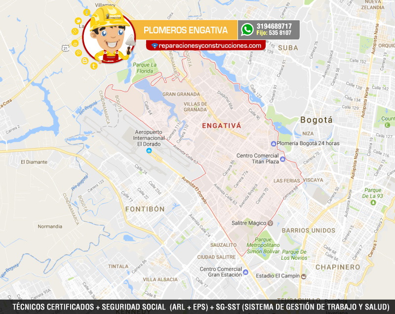 Plomeros en Engativa